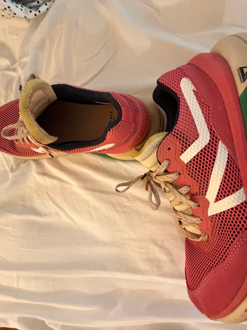 BrandBlack Black and Red Trainer with Cream Lining - Picture 5 of 7
